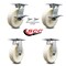 Service Caster 8 Inch Nylon Caster Brakes/Swivel Locks and 2 Rigid, 2PK SCC-35S820-NYB-SLB-BSL-2-R-2 - alternate 6